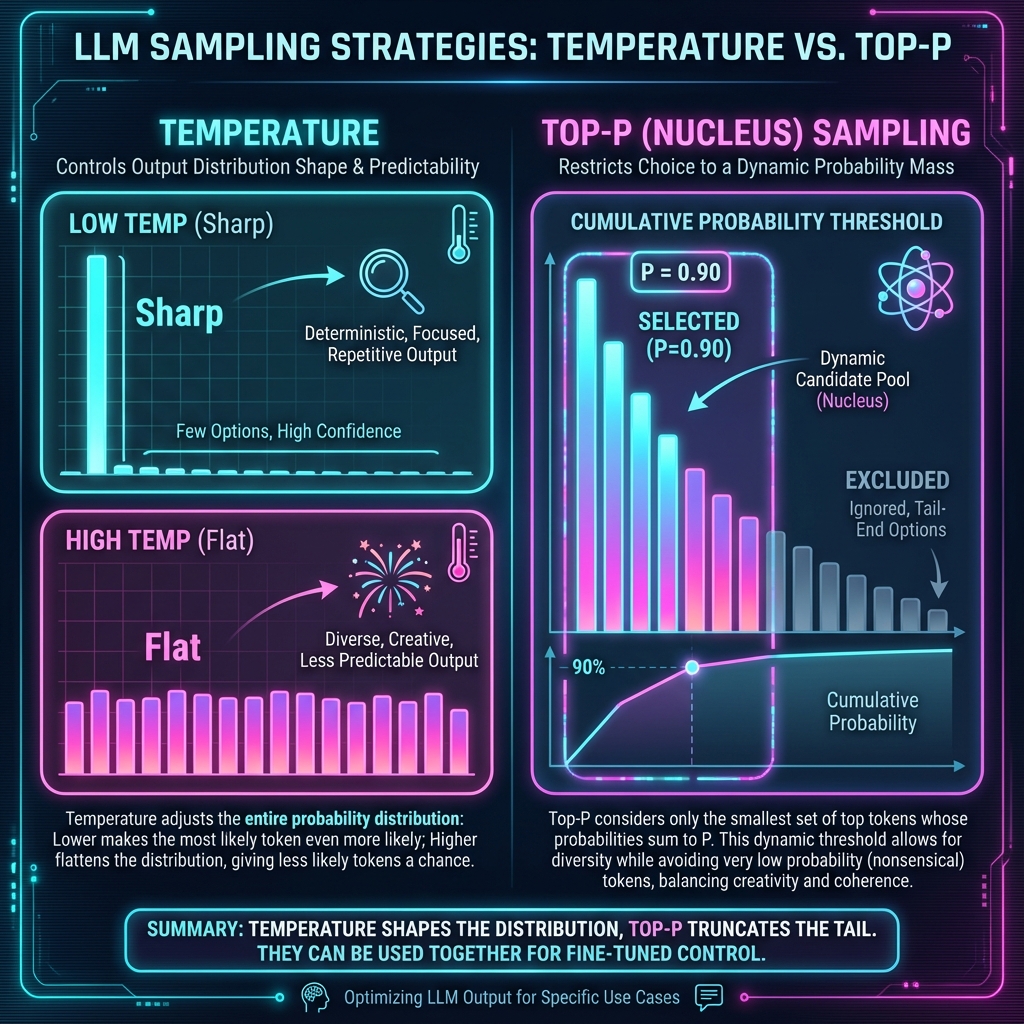 Temperature vs Top-P Infographic